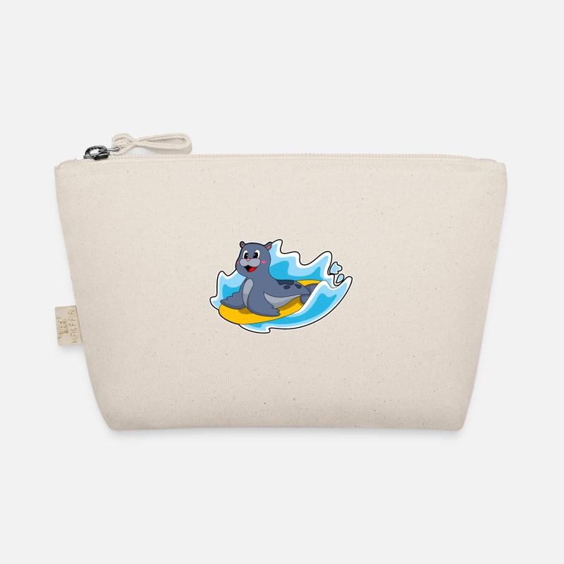 Seal en tant que surfeur avec planche de surf Trousse biologique