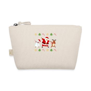 Dabbing Santa Claus Friends Xmas Pyjamas Dab - Organic Pouch - nature - Front
