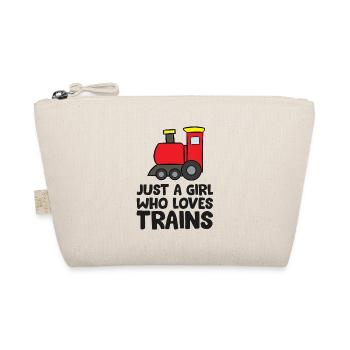 Juste une fille qui aime les trains - Trousse biologique - nature - Devant