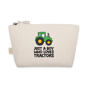 Just a Boy Who Loves Tractors - Organic Pouch - nature - Front