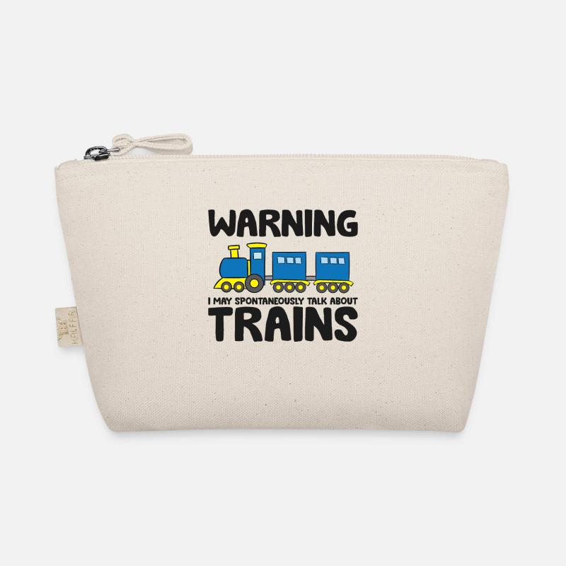 Warning May Spontaneously Talk About Trains Organic Pouch
