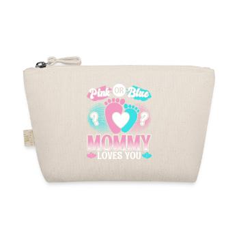 Mom Mother Baby Gift Boy Girls - Organic Pouch - nature - Front