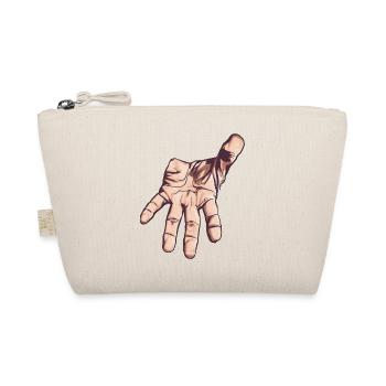reaching hand, vector art - Organic Pouch - nature - Front