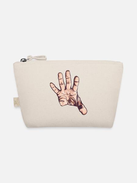 Hand greifend / ausgestreckt, Vector Art - Bio-Täschchen - Natur