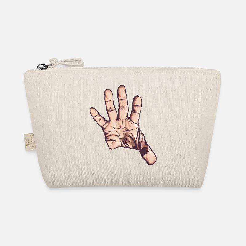 Hand grasping / stretching out, Vector Art Organic Pouch