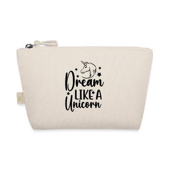 Dreams like a unicorn unicorn - Organic Pouch - nature - Front
