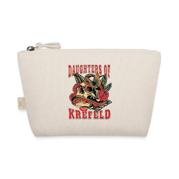 Krefeld Frau Geschenk daughters of Krefeld Retro - Bio-Täschchen - Natur - Vorne