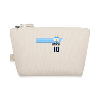 Argentinien Albiceleste Fußball Fan Trikot - Bio-Täschchen - Natur - Vorne