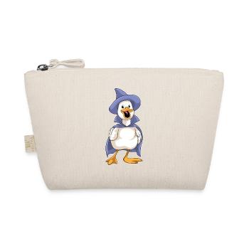 Duck Halloween Witch - Organic Pouch - nature - Front
