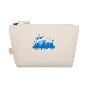 Skyline Underwater World with Blue Whale City - Organic Pouch - nature - Front