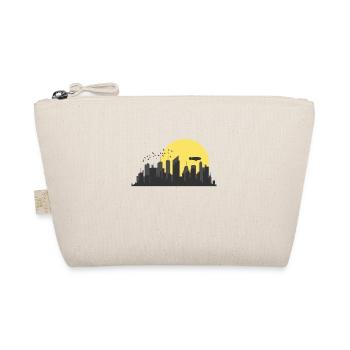 Skyline mit Zeppelin Gebäude Stadt Umriss - Bio-Täschchen - Natur - Vorne