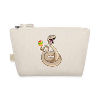 Snake Musician Rattle Music - Organic Pouch - nature - Front