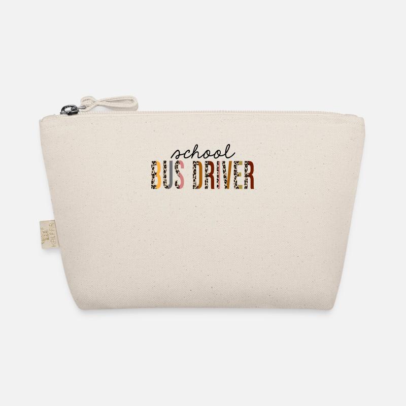 Schoolbus Driver Leopard Print Funny Organic Pouch