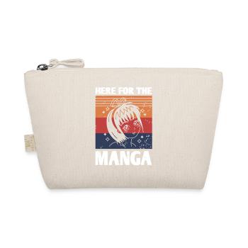 Here For The Manga Retro Vintage Manga Otaku - Organic Pouch - nature - Front