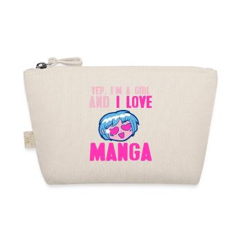 Yep I'm A Girl & I Love Manga Cute Manga Lover - Bio-Täschchen - Natur - Vorne