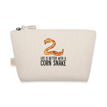 Life Is Better With A Corn Snake - Organic Pouch - nature - Front