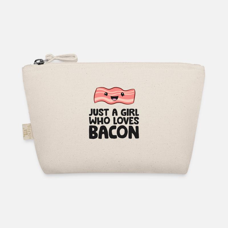 Frühstück mit Speck Nur ein Mädchen, das Speck Bio-Täschchen