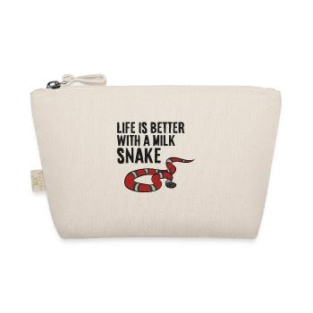 La vie est meilleure avec un serpent de lait - Trousse biologique - nature - Devant