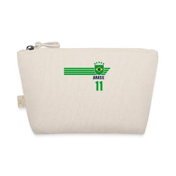 Brésil Maillot de fan de football brésilien Seleção - Trousse biologique - nature - Devant