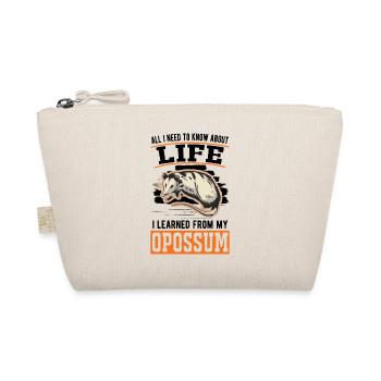 Opossum Gift Possum Pouch Rat - Organic Pouch - nature - Front
