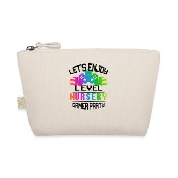 Level NURSERY keep calm and game on - Organic Pouch - nature - Front