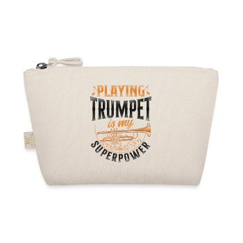 Trumpet Player Vintage Playing - Bio-Täschchen - Natur - Vorne
