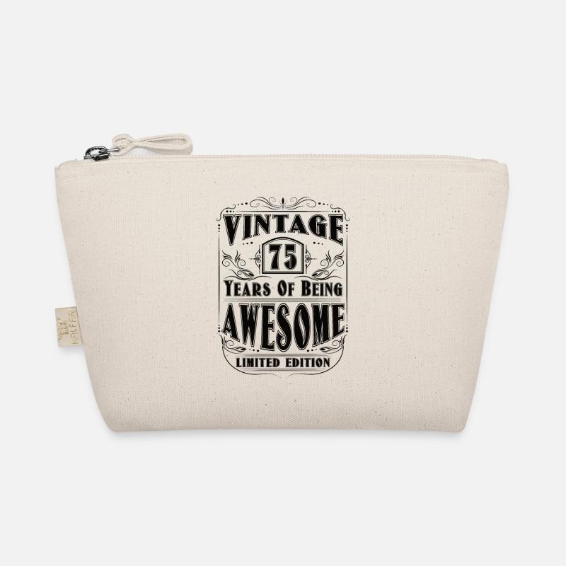 Geburtstag 75 Jahre Geburtstagsfeier Alter Datum Bio-Täschchen