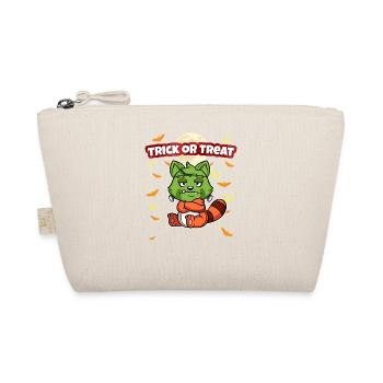 Trick Or Treat Scary Creepy Halloween Monster - Organic Pouch - nature - Front