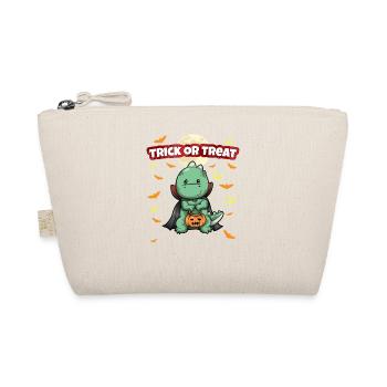 Trick Or Treat Scary Creepy Halloween Monster - Organic Pouch - nature - Front