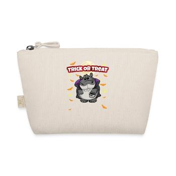 Trick Or Treat Scary Creepy Halloween Monster - Organic Pouch - nature - Front