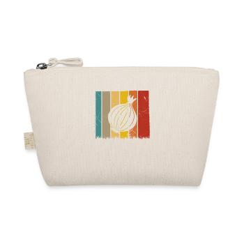 Onion Lover Retro Vegetables Vegan Gift idea - Organic Pouch - nature - Front