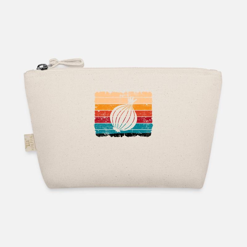 Onion Lover Retro Vegetables Vegan Gift idea Organic Pouch