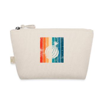 Onion Lover Retro Vegetables Vegan Gift idea - Organic Pouch - nature - Front