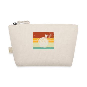 Onion Lover Retro Vegetables Vegan Gift idea - Organic Pouch - nature - Front
