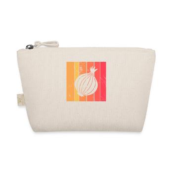 Onion Lover Retro Vegetables Vegan Gift idea - Organic Pouch - nature - Front