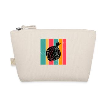 Onion Lover Retro Vegetables Vegan Gift idea - Organic Pouch - nature - Front