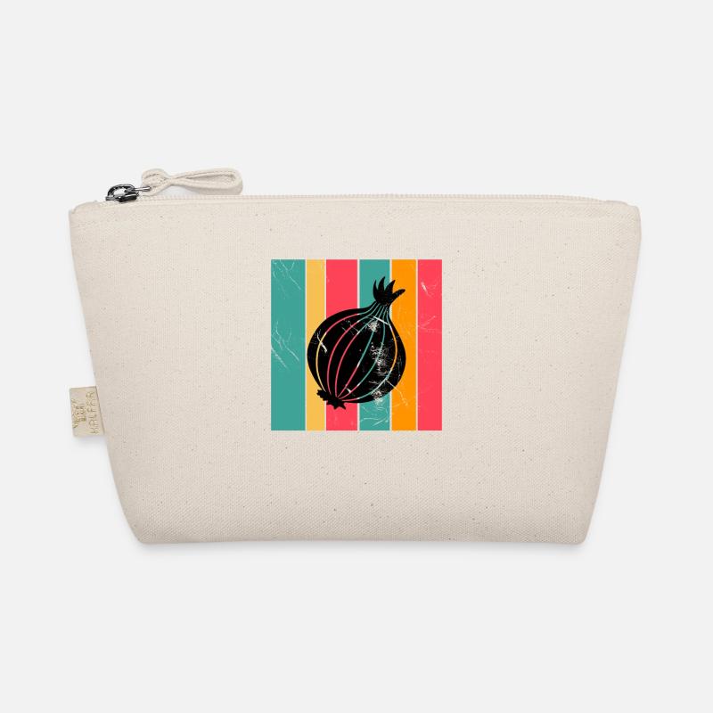Onion Lover Retro Vegetables Vegan Gift idea Organic Pouch