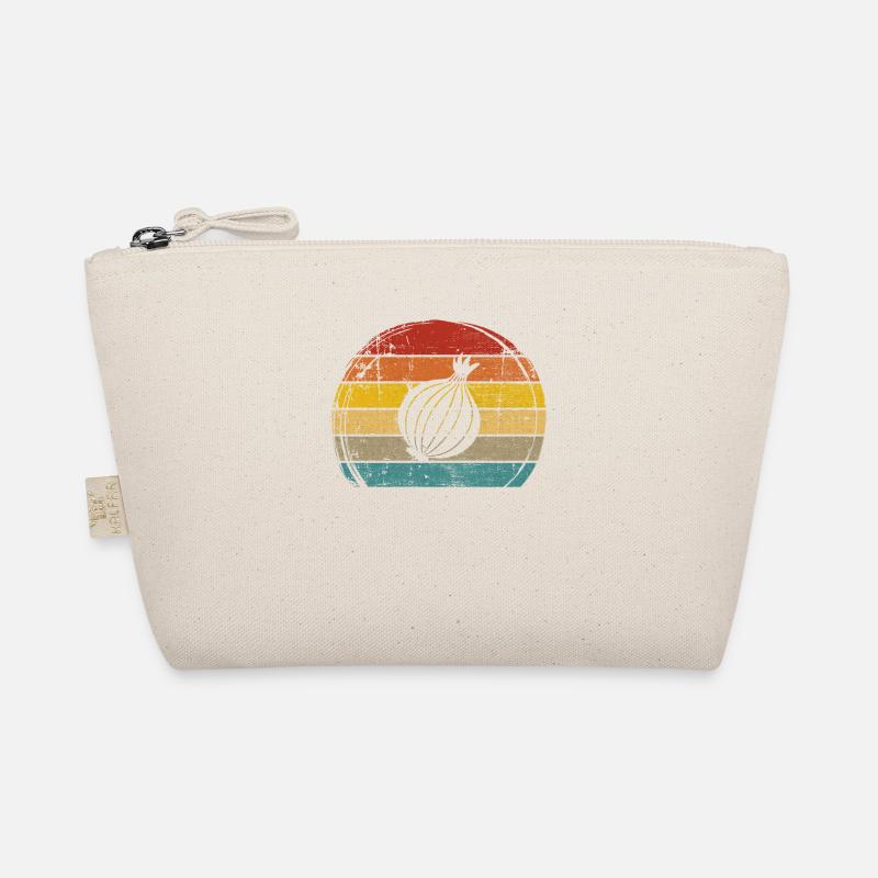 Onion Lover Retro Vegetables Vegan Gift idea Organic Pouch