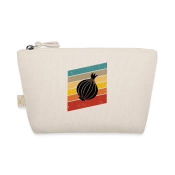 Onion Lover Retro Vegetables Vegan Gift idea - Bio-Täschchen - Natur - Vorne