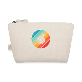 Onion Lover Retro Vegetables Vegan Gift idea - Organic Pouch - nature - Front