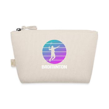 Joueur de badminton rétro vintage classique - Trousse biologique - nature - Devant