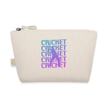 Retro Vintage Classic Cricket Player - Bio-Täschchen - Natur - Vorne