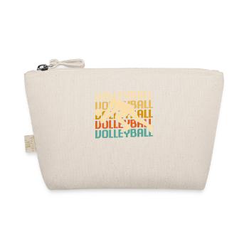 Retro Vintage Classic Volleyball Player - Organic Pouch - nature - Front