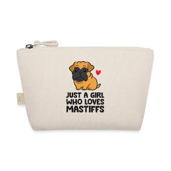 Just a Girl Who Loves Mastiffs Cane Corso Italian - Organic Pouch - nature - Front