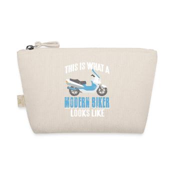 This Is What A Modern Biker Looks Like Funny - Bio-Täschchen - Natur - Vorne