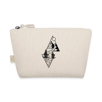 Hiking Camping Outdoor Sayings Camper Hikers - Organic Pouch - nature - Front