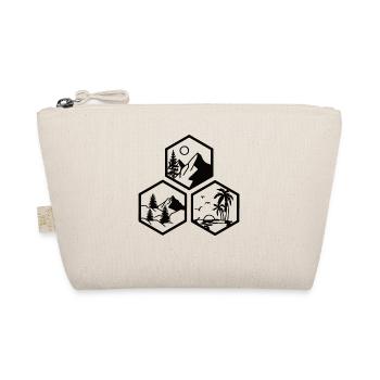 Hiking Camping Outdoor Sayings Camper Hikers - Organic Pouch - nature - Front