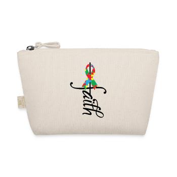 Ribbon Autism Awareness - Organic Pouch - nature - Front