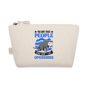 Opossum Gift Possum Pouch Rat - Organic Pouch - nature - Front