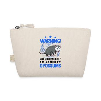 Opossum Gift Possum Pouch Rat - Organic Pouch - nature - Front